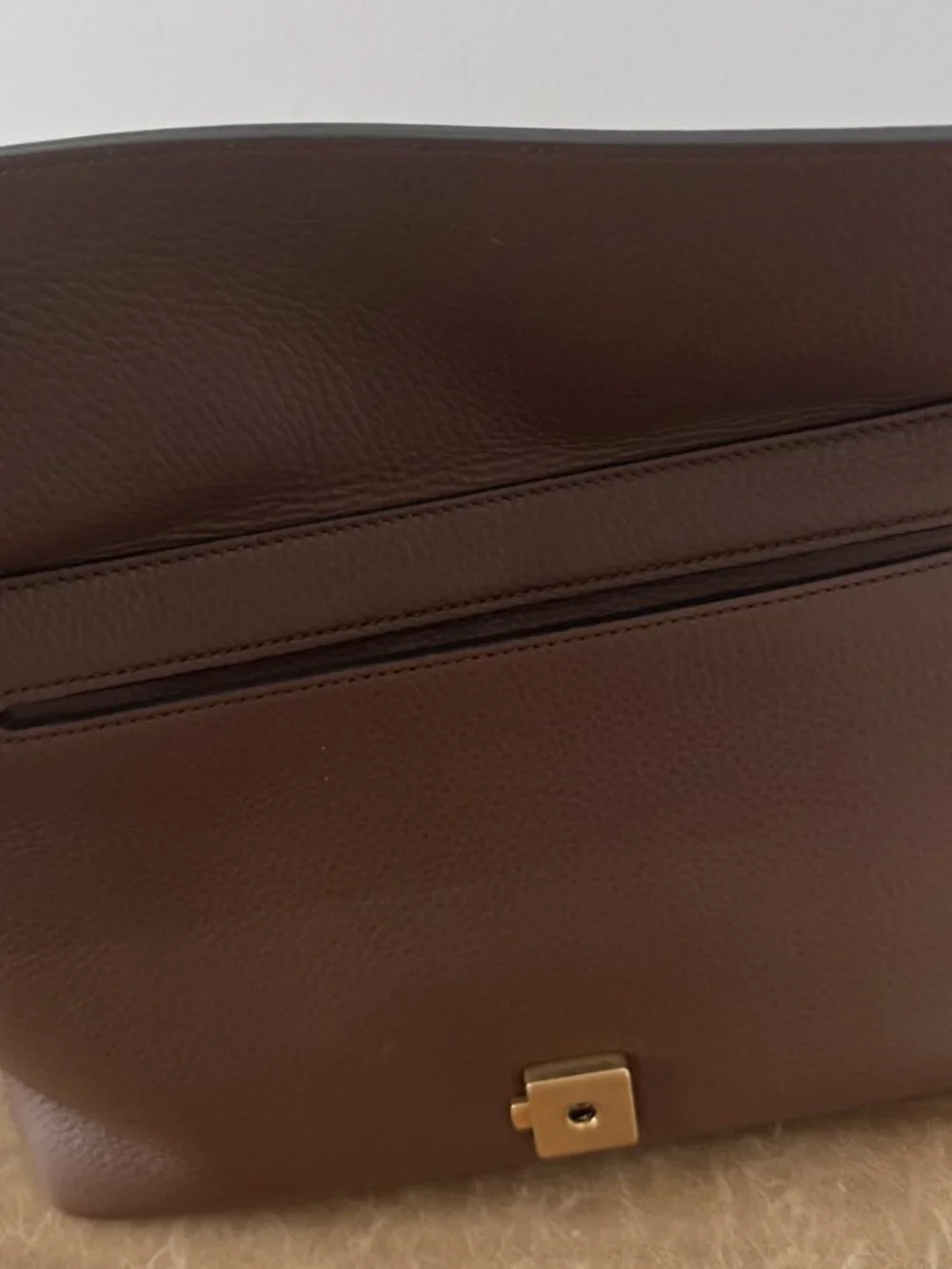 Gucci GG Marmont Brown Leather Shoulder Bag | Medium | Gold Hardware - Picture 11 of 16